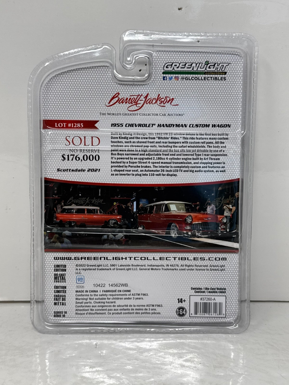 Greenlight Barrett-Jackson 1955 Chevrolet Handyman Wagon CHASE 1:64 Diecast