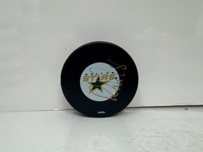 Rob Dimaio Dallas Stars Signed NHL Autograph Puck Gold Auto