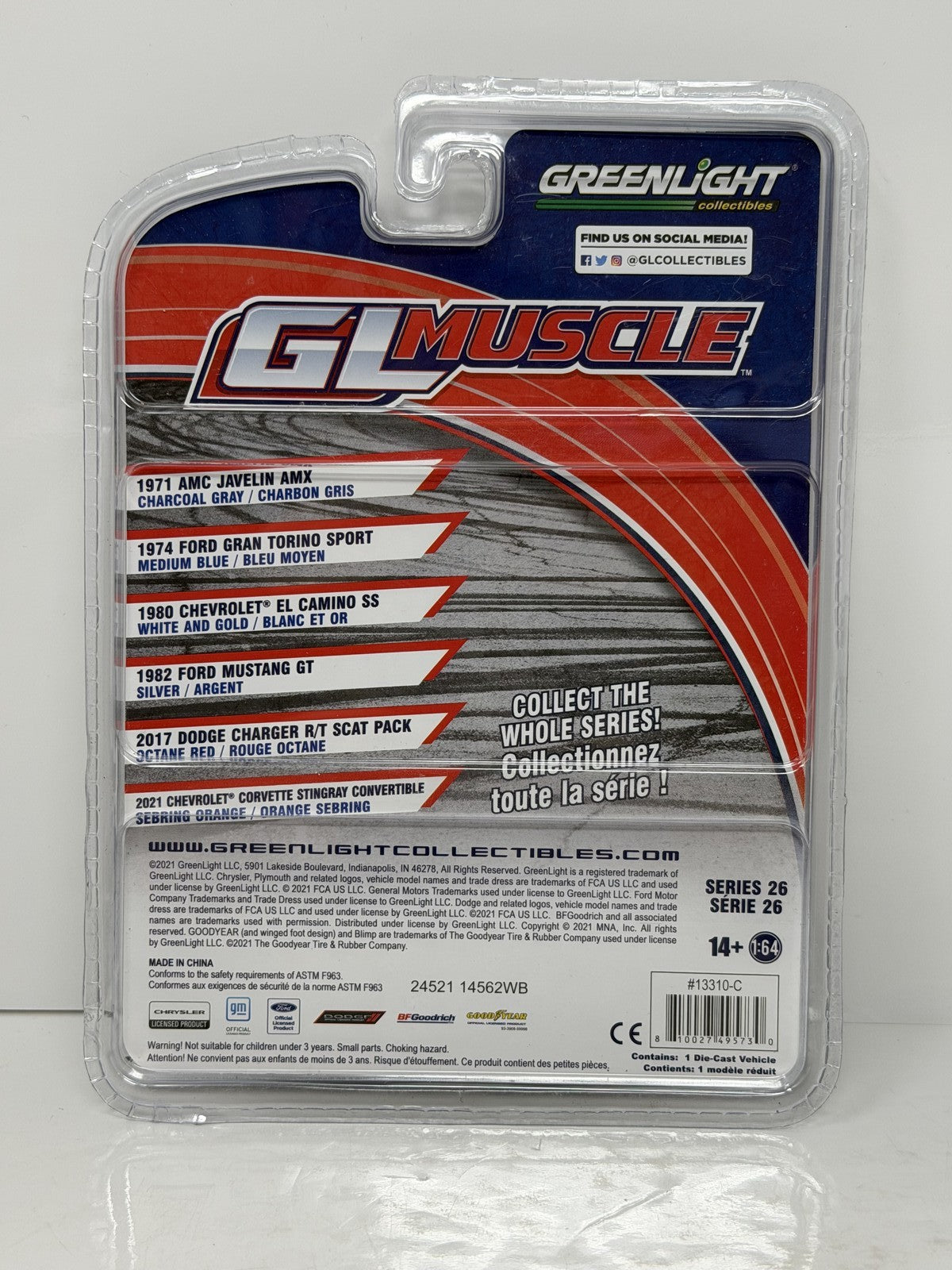 Greenlight GL Muscle 1980 Chevrolet El Camino CHASE 1:64 Diecast Green Machine