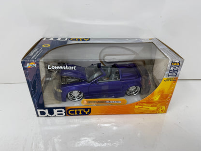 Jada Dub City 2002 Ford Mustang Convertible 1:24 Diecast Lowenhart Wheels 22 In