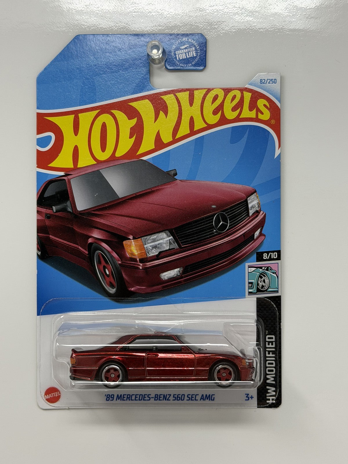 Hot Wheels Super Treasure Hunt 1989 Mercedes-Benz 560 SEC AMG 1:64 Diecast STH