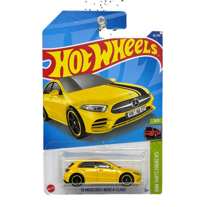 Hot Wheels Hatchbacks 2019 Mercedes-Benz A-Class 1:64 Diecast Yellow