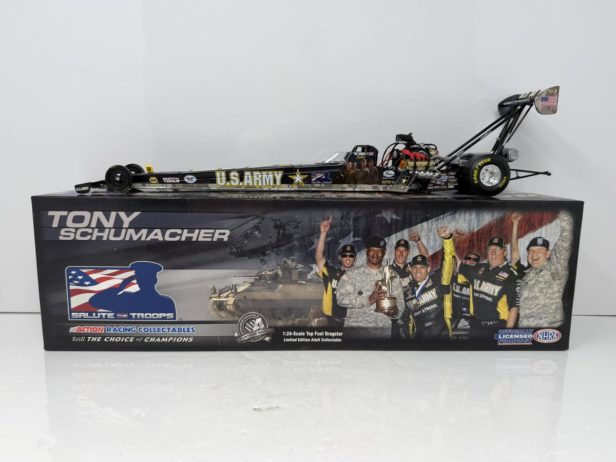 Action NHRA Tony Schumacher U.S Army Top Fuel Dragster 1:24 Diecast Liquid Color