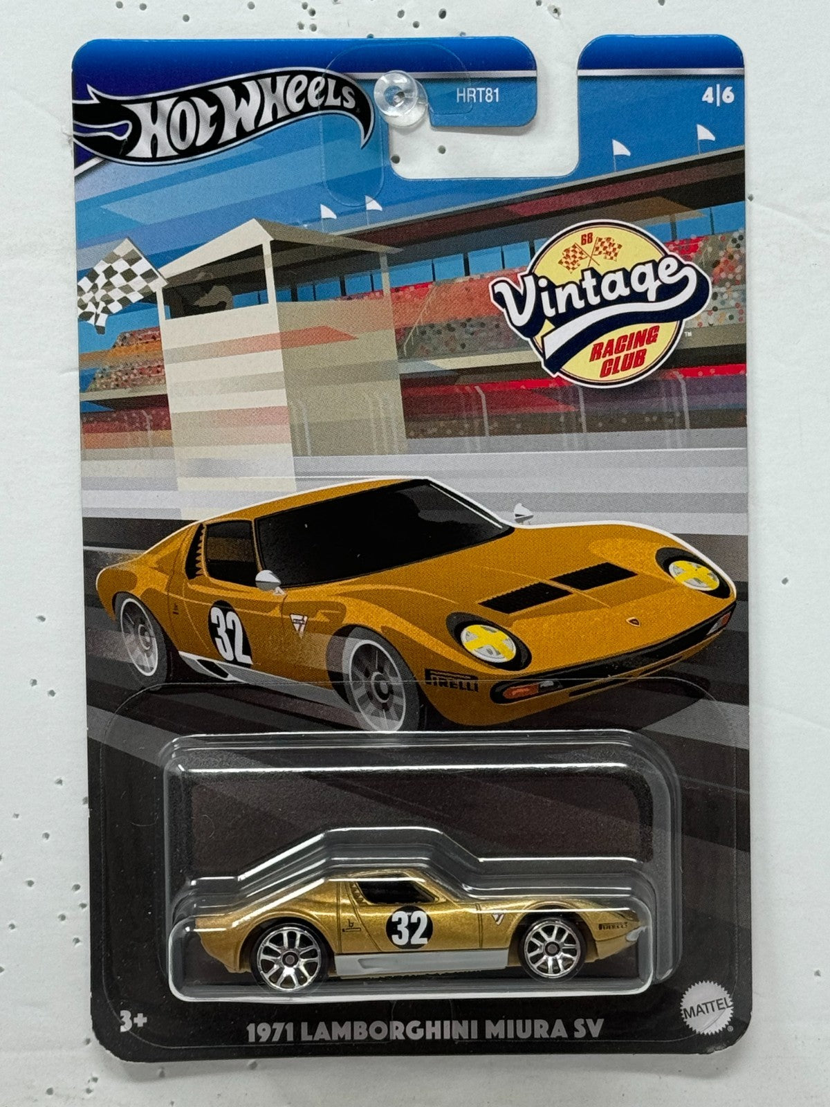 Hot Wheels Vintage Racing Club 1971 Lamborghini Miura SV 1:64 Diecast