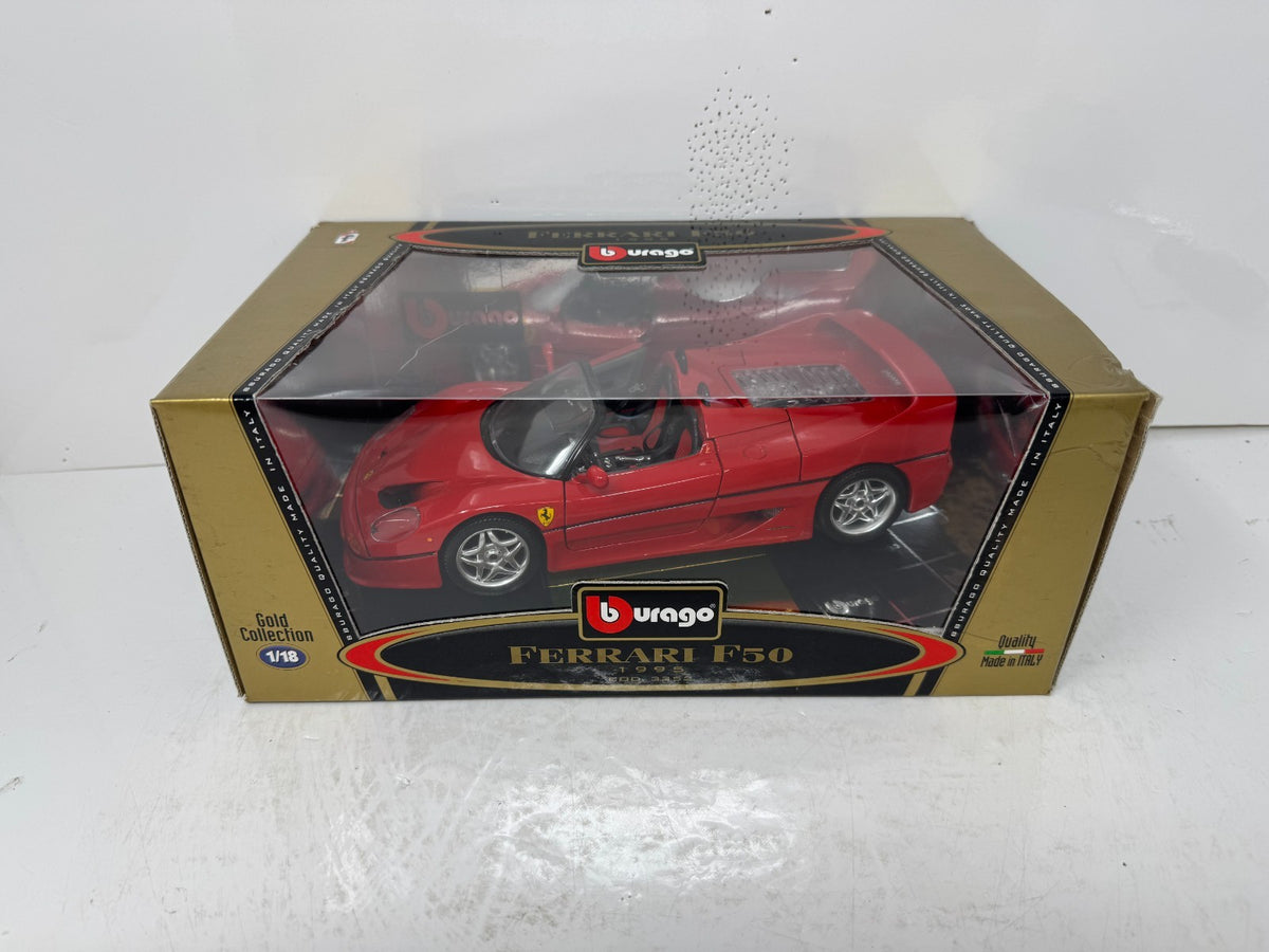 Bburago 1995 Ferrari F50 1:18 Diecast Gold Collection