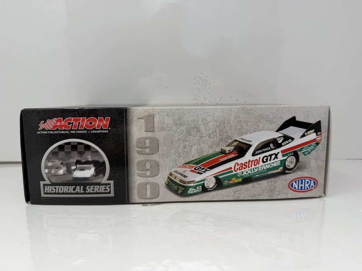 Action NHRA Historical John Force 1990 Oldsmobile Chrome 1 of 390 1:24 Diecast