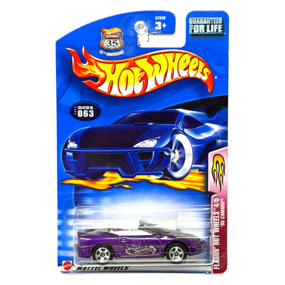 Hot Wheels Flamin' Hot Wheels 1995 Chevrolet Camaro 1:64 Diecast Purple