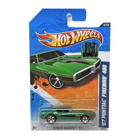 Hot Wheels Street Beasts 1967 Pontiac Firebird 400 1:64 Diecast Factory Sealed