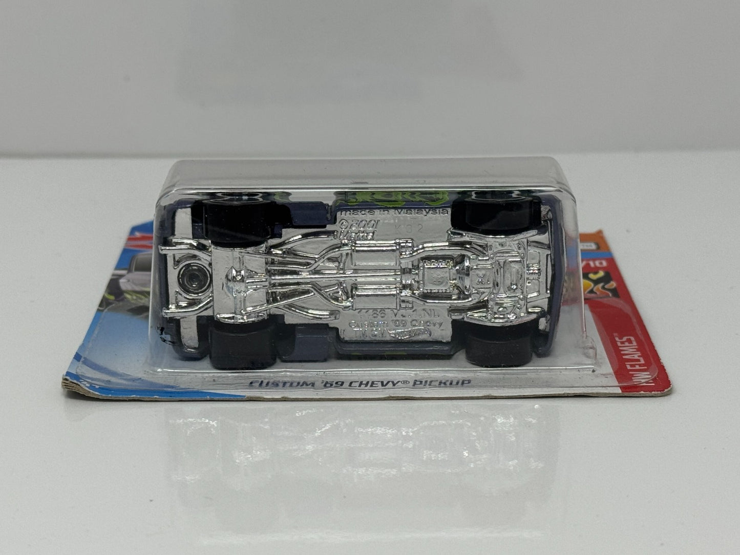 Hot Wheels HW Flames Custom 1969 Chevy Pickup 1:64 Diecast Short Card