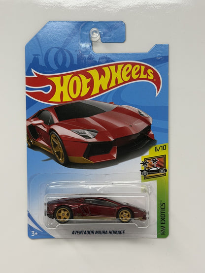 Hot Wheels Super Treasure Hunt Aventador Miura Homage Exotics 1:64 Diecast STH