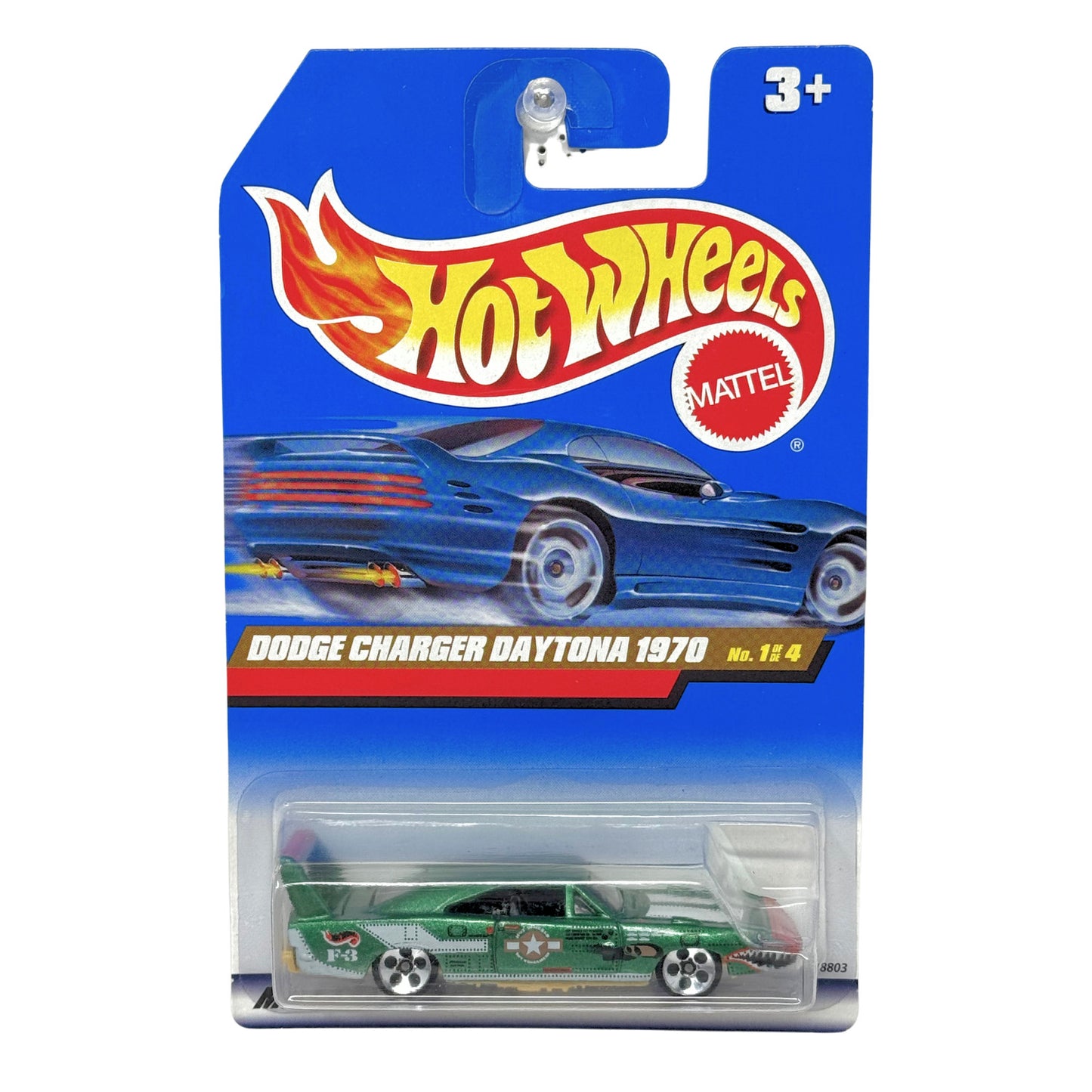 Hot Wheels Dodge Charger Daytona 1970 1:64 Diecast Green Camo