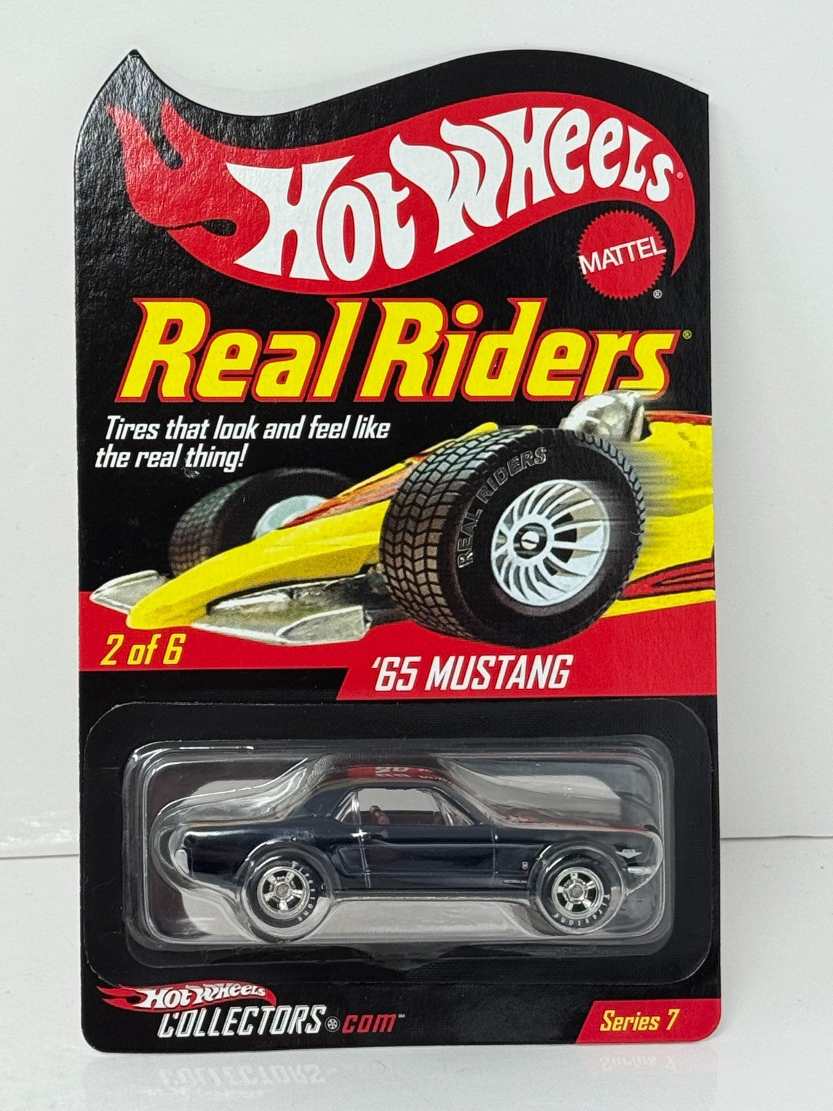 Hot Wheels RLC Red Line Club Real Riders Series 1965 Ford Mustang 1:64 Diecast