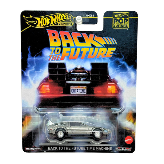 Hot Wheels Premium Pop Culture Back to the Future Time Machine 1:64 Diecast