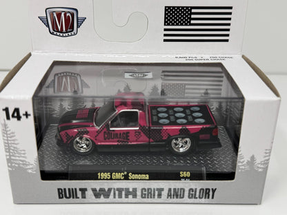 M2 Machines Built With Grit And Glory 1995 GMC Sonoma 1:64 Diecast