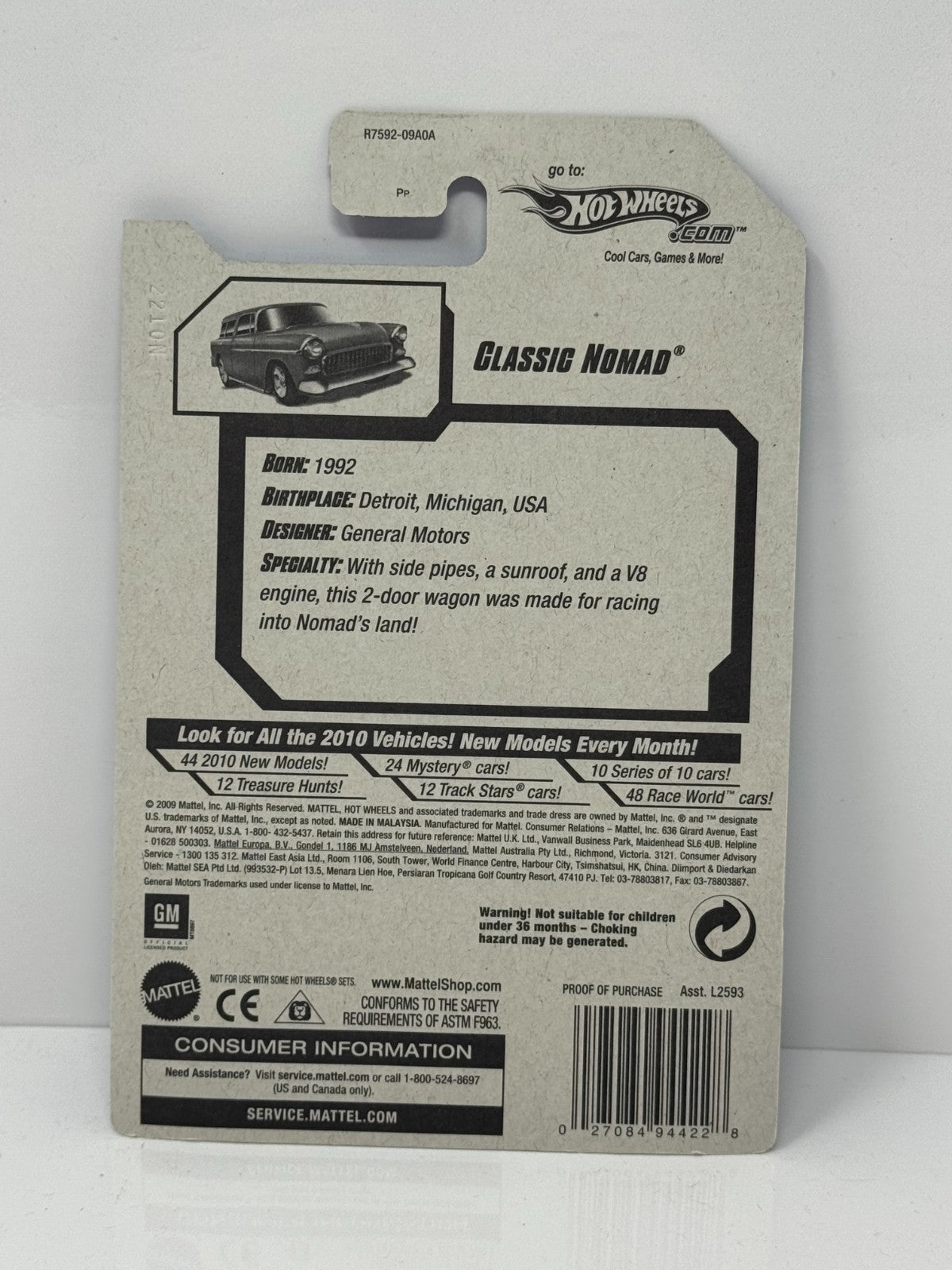 Hot Wheels Hot Auction ’10 Chevy Nomad 1:64 Diecast Factory Sealed