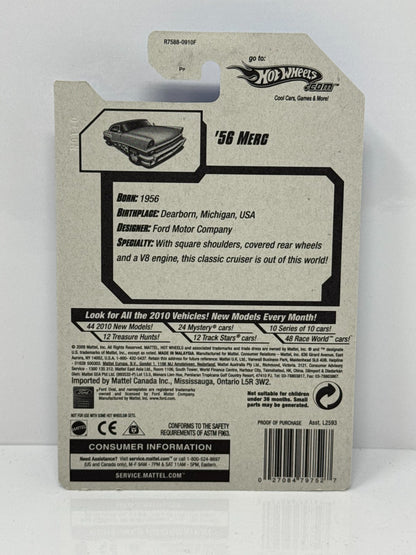 Hot Wheels Hot Auction 1956 Merc 1:64 Diecast Factory Sealed Green