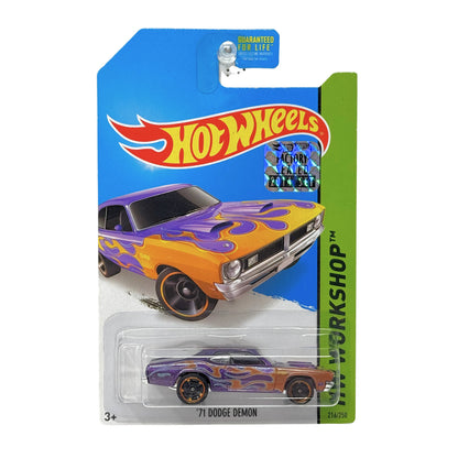 Hot Wheels Workshop 1971 Dodge Demon 1:64 Diecast Factory Sealed Purple Gold