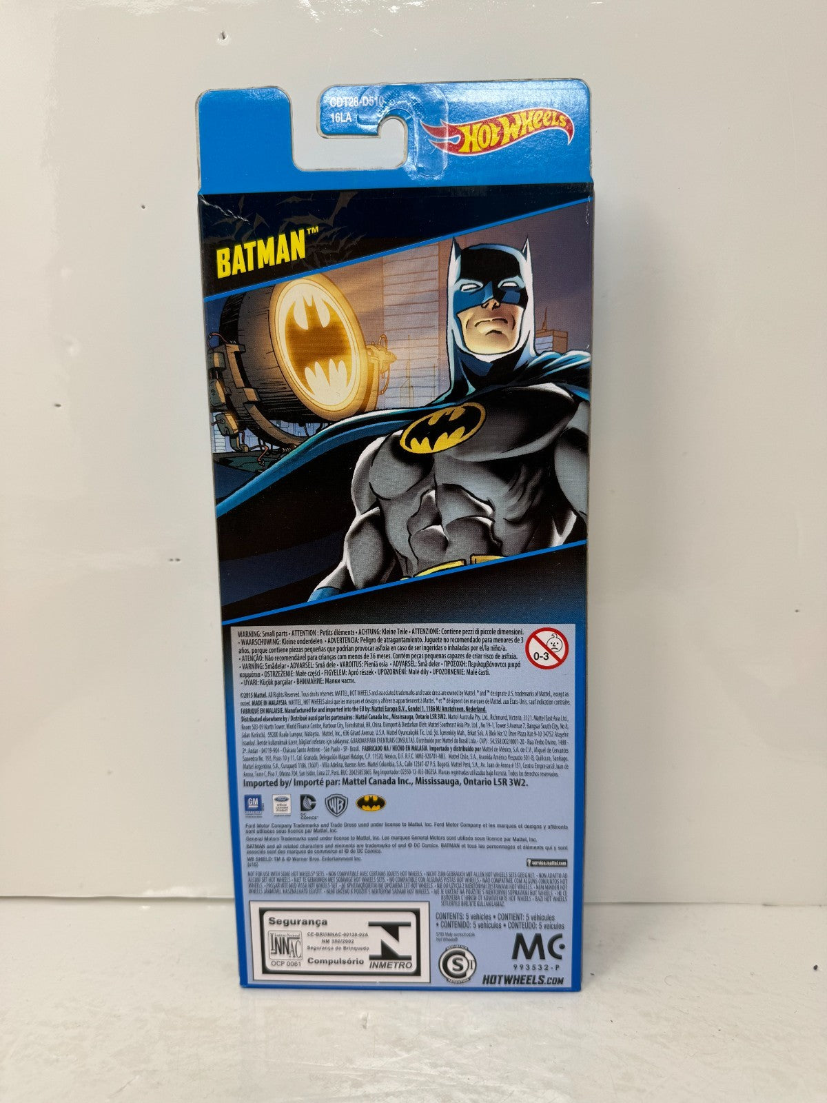 Hot Wheels Batman 5-Pack Gotham City Police Penguin Batmobile 1:64 Diecast Set
