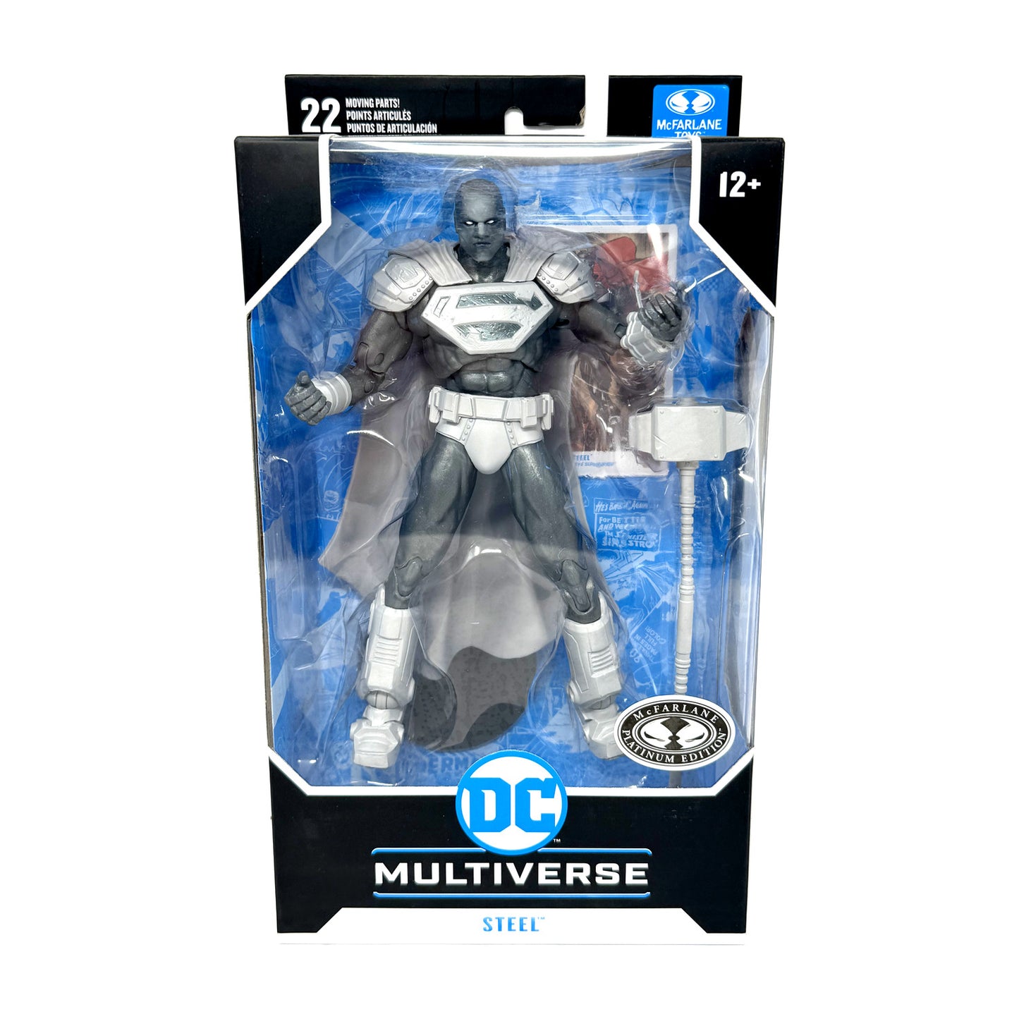 McFarlane DC Multiverse Steel Reign of the Supermen Platinum Edition Figure