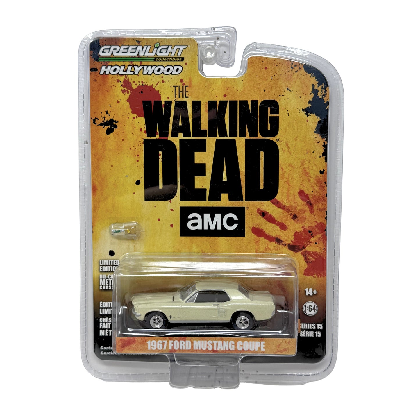 Greenlight Hollywood The Walking Dead 1967 Ford Mustang Coupe 1:64 Diecast