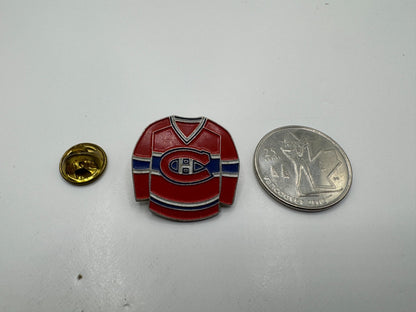 Montreal Canadiens Red Jersey NHL Hockey Lapel Pin