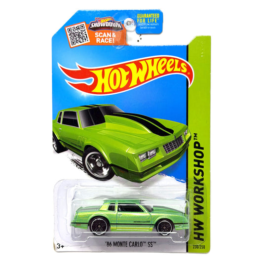 Hot Wheels HW Workshop 1986 Chevrolet Monte Carlo SS 1:64 Diecast Green