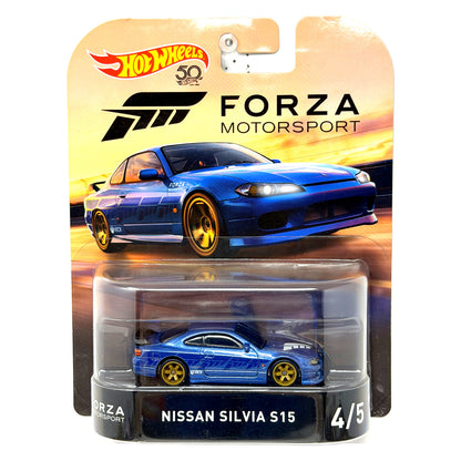 Hot Wheels Retro Entertainment Forza Nissan Silvia S15 1:64 Diecast Blue