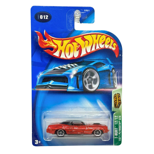 Hot Wheels T-Hunt 1971 Plymouth GTX 1:64 Diecast Real Riders