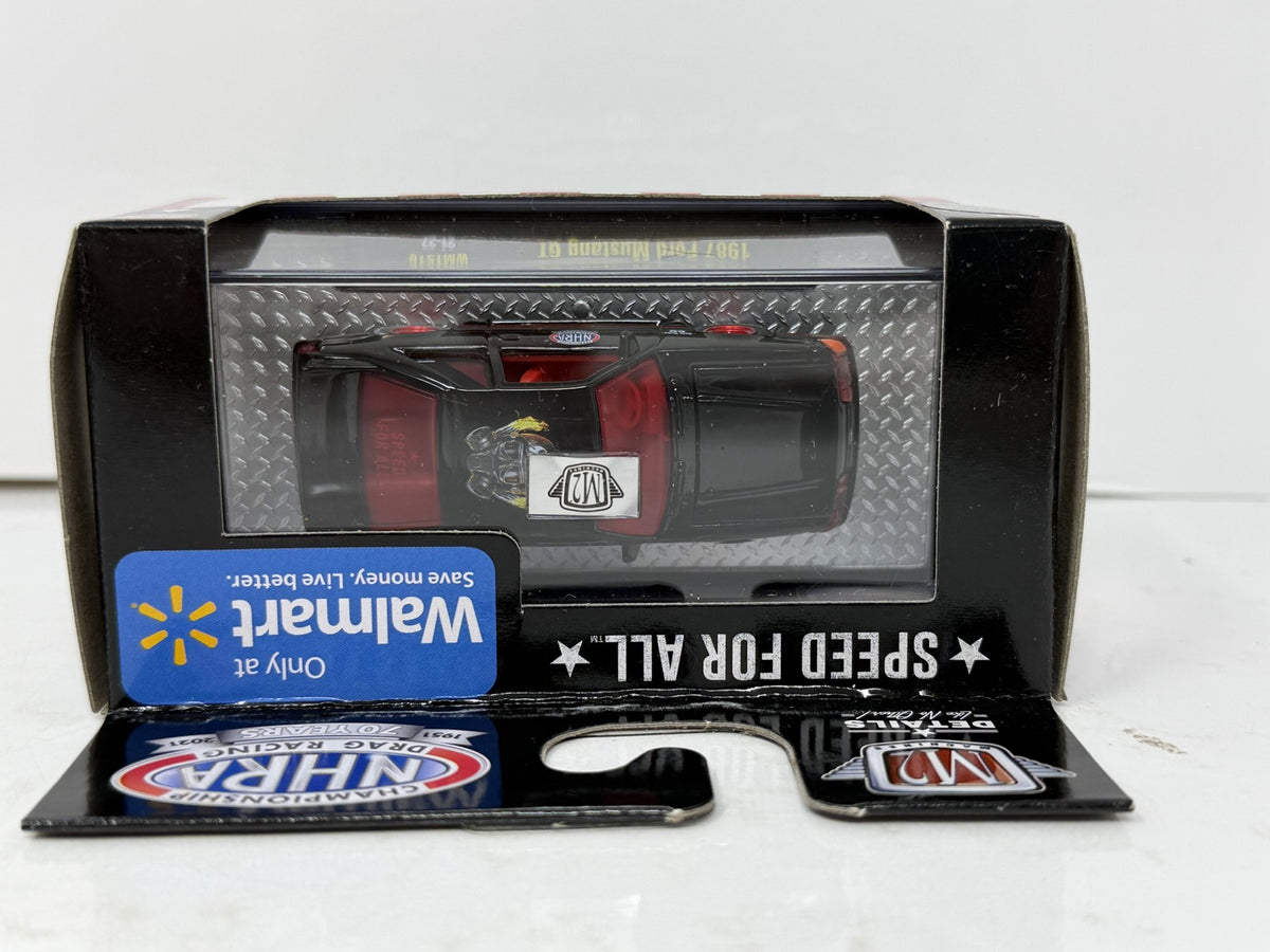 M2 Machines NHRA 70 Years 1987 Ford Mustang GT CHASE 1:64 Diecast