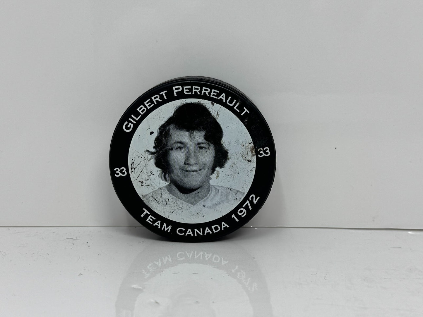 Gilbert Perreault Team Canada 1972 Summit Series Commemorative Hockey Puck