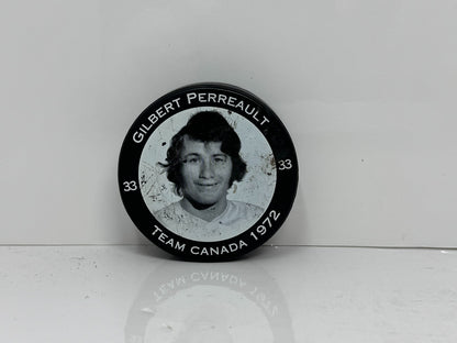 Gilbert Perreault Team Canada 1972 Summit Series Commemorative Hockey Puck