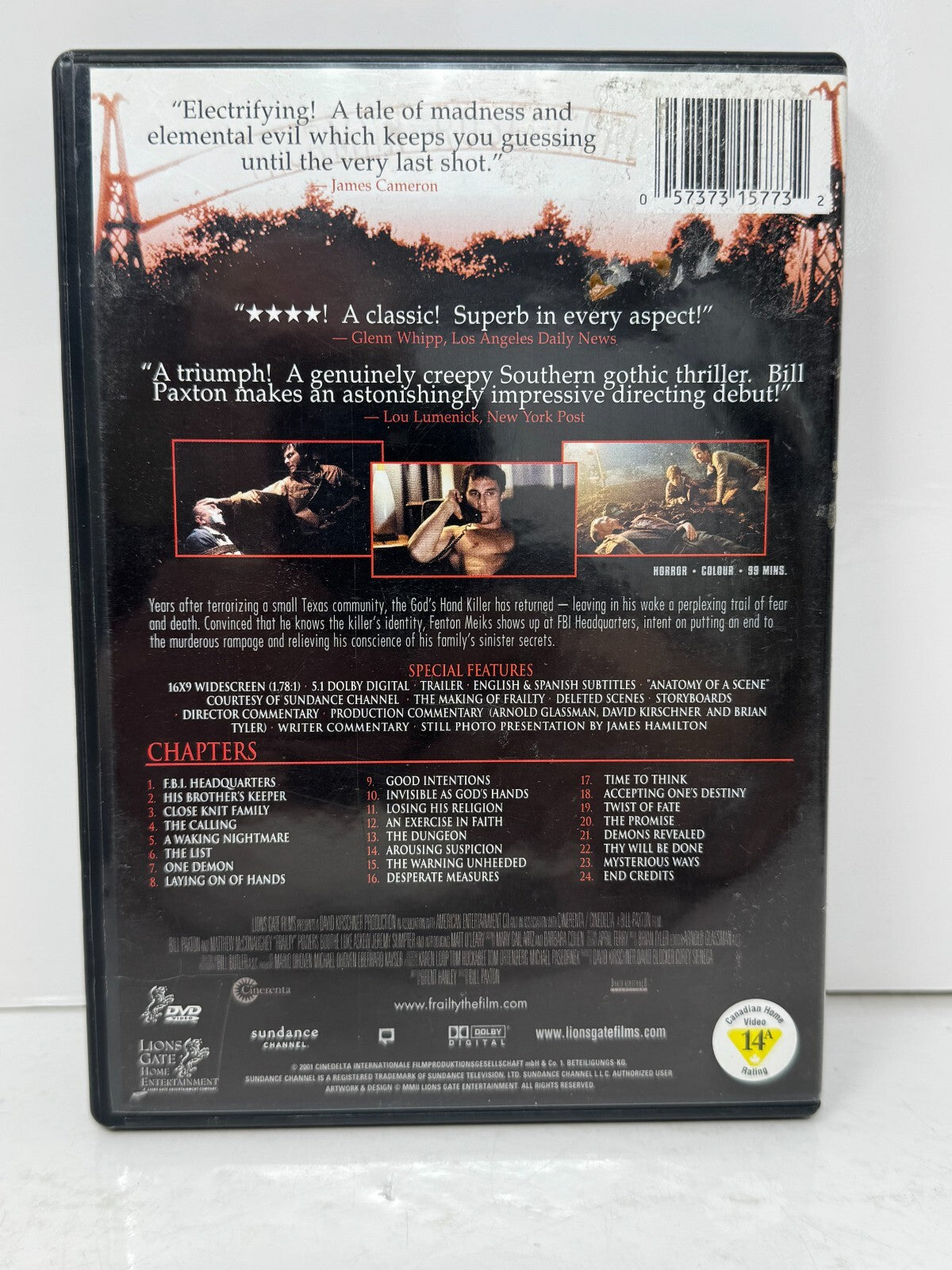 Frailty (DVD) Thriller Good Condition!!!