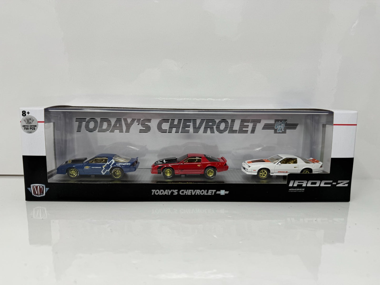 M2 Machines Today's Chevrolet IROC-Z 1985 Camaro 3 Car Set CHASE 1:64 Diecast