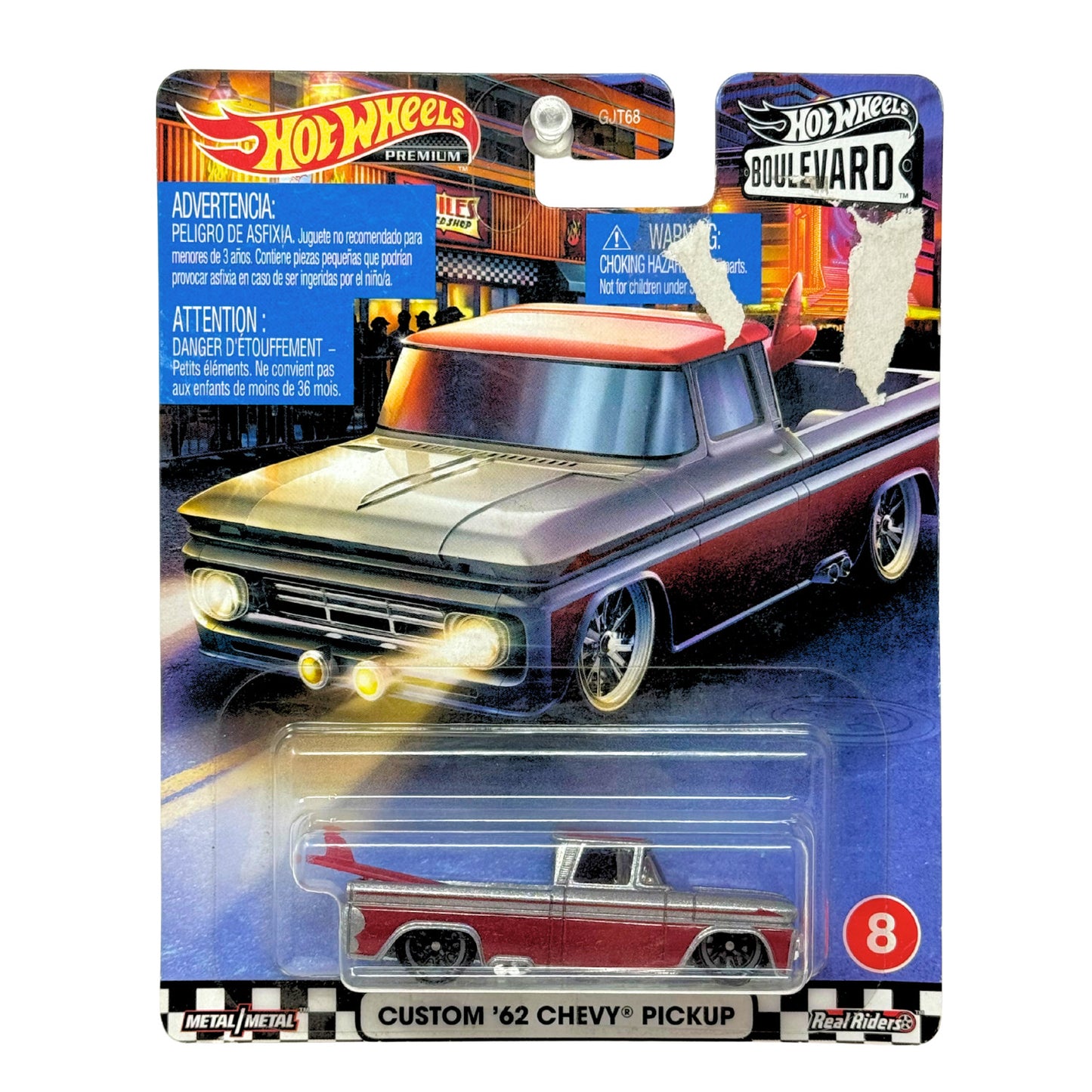 Hot Wheels Premium Boulevard Custom 1962 Chevy Pickup 1:64 Diecast