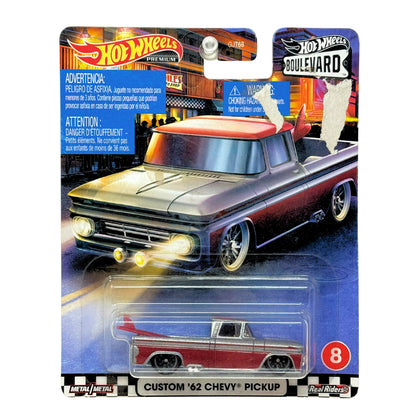 Hot Wheels Premium Boulevard Custom 1962 Chevy Pickup 1:64 Diecast