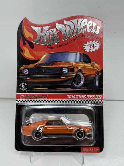 Hot Wheels RLC Red Line Club 2021 Club 1970 Ford Mustang Boss 302 1:64 Diecast