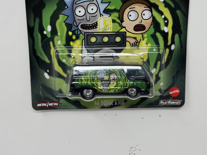 Hot Wheels Premium Rick and Morty 1966 Dodge A100 1:64 Real Riders
