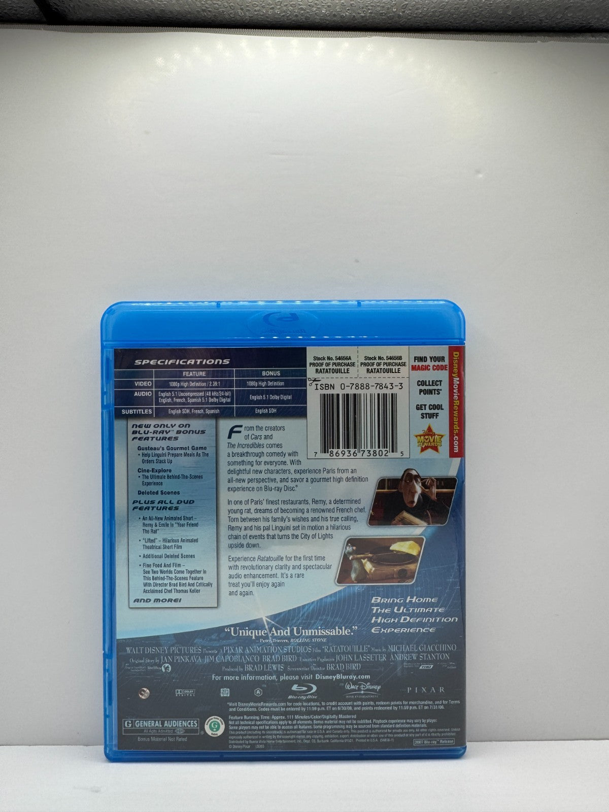 Ratatouille (Blu-ray) Disney Animation