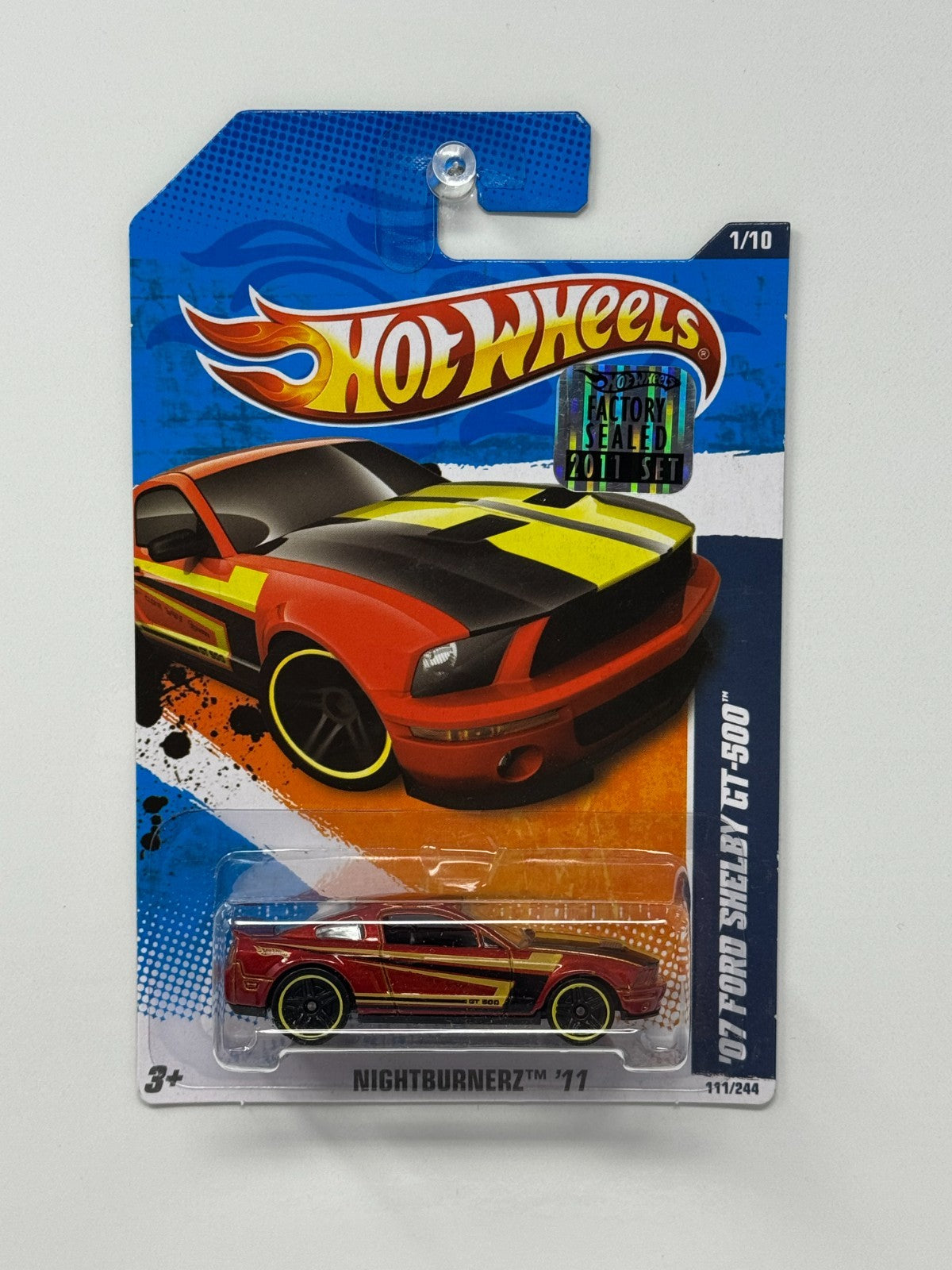 Hot Wheels Nightburnerz 2011 Ford Shelby GT500 1:64 Diecast Factory Sealed