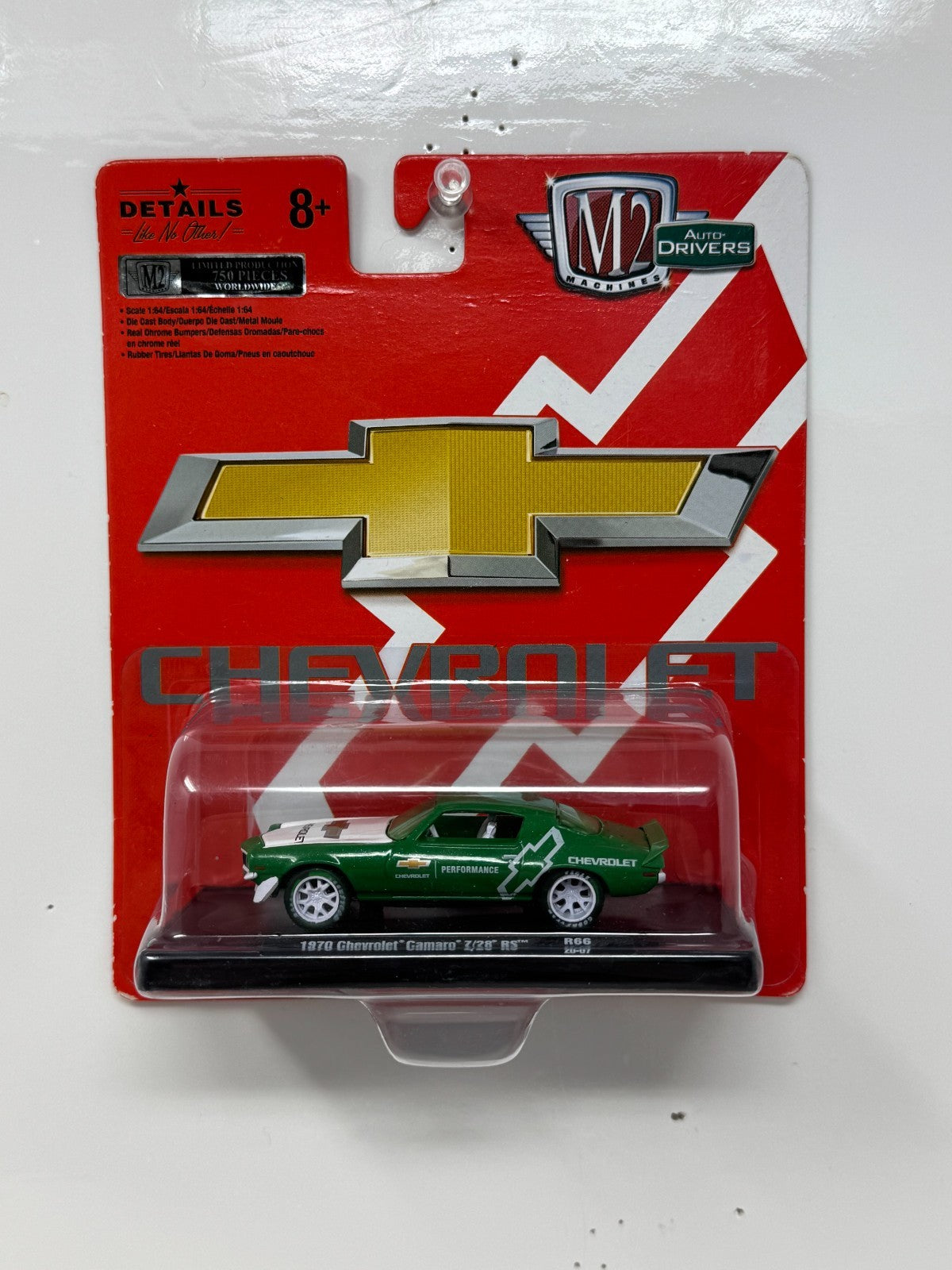 M2 Machines Auto-Drivers 1970 Chevrolet Camaro Z/28 RS CHASE 1:64 Diecast