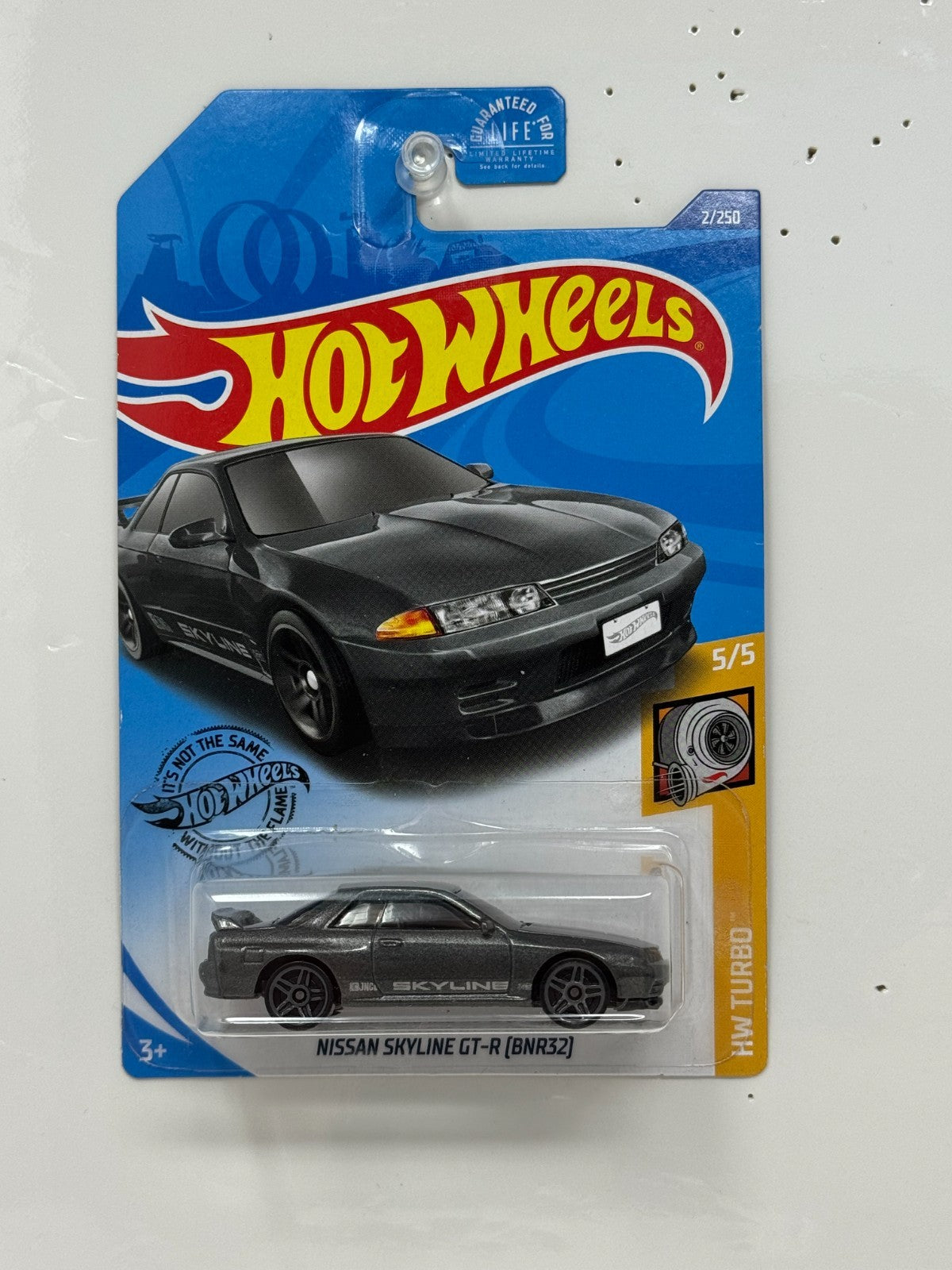 Hot Wheels Turbo Nissan Skyline GT-R BNR32 1:64 Diecast Gray