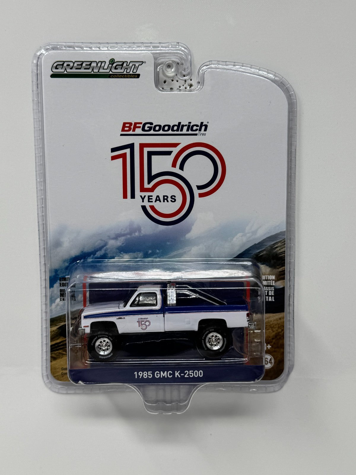 Greenlight BF Goodrich 150 Years 1985 GMC K-2500 1:64 Diecast