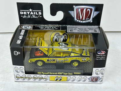 M2 Machines Mooneyes 1968 Plymouth Barracuda HEMI Super Stock CHASE 1:64 Diecast