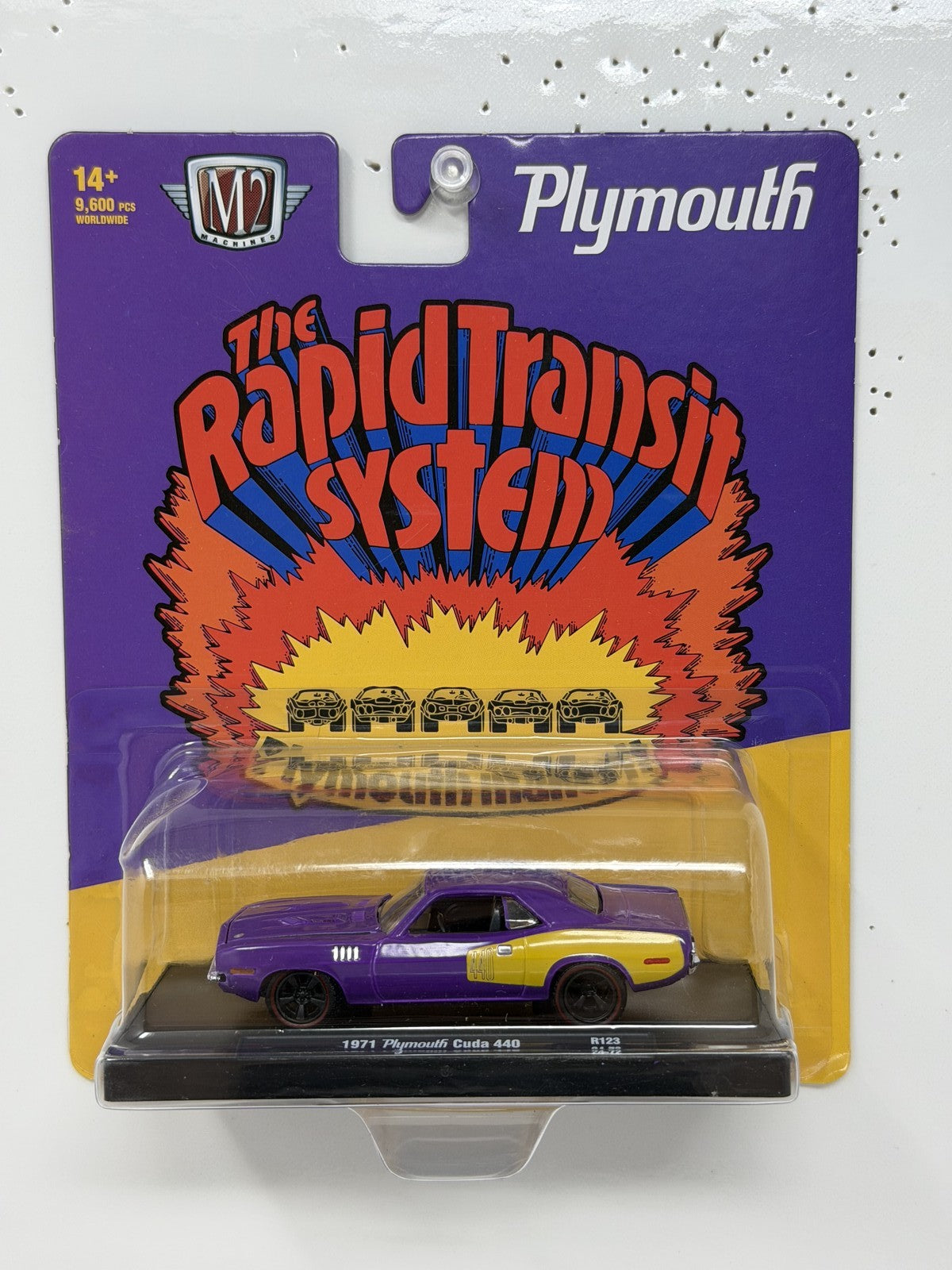 M2 Machines Rapid Transit System 1971 Plymouth Cuda 440 1:64 Diecast