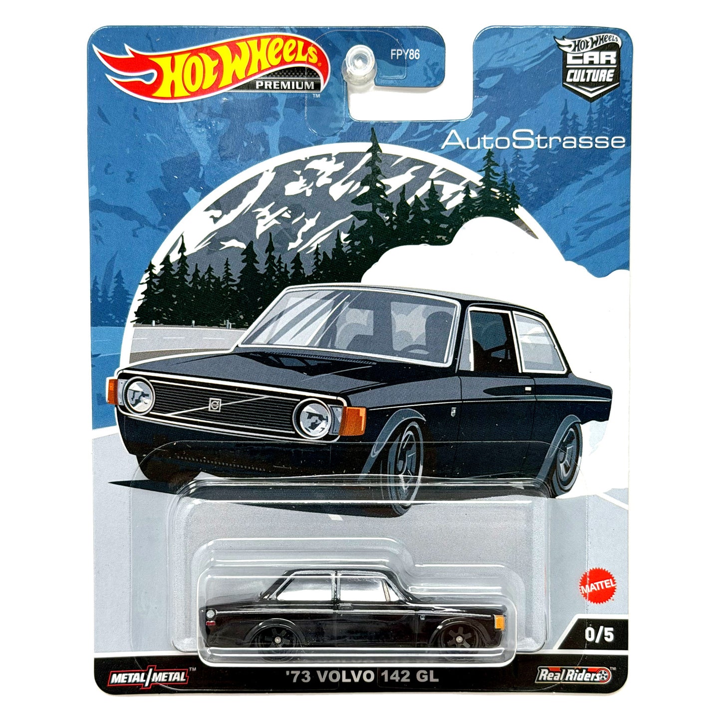 Hot Wheels Premium AutoStrasse 1973 Volvo 142 GL CHASE 0/5 1:64 Diecast