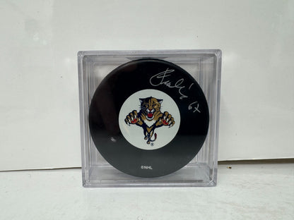 Michael Frolik Florida Panthers Signed NHL Autograph Puck Silver Auto