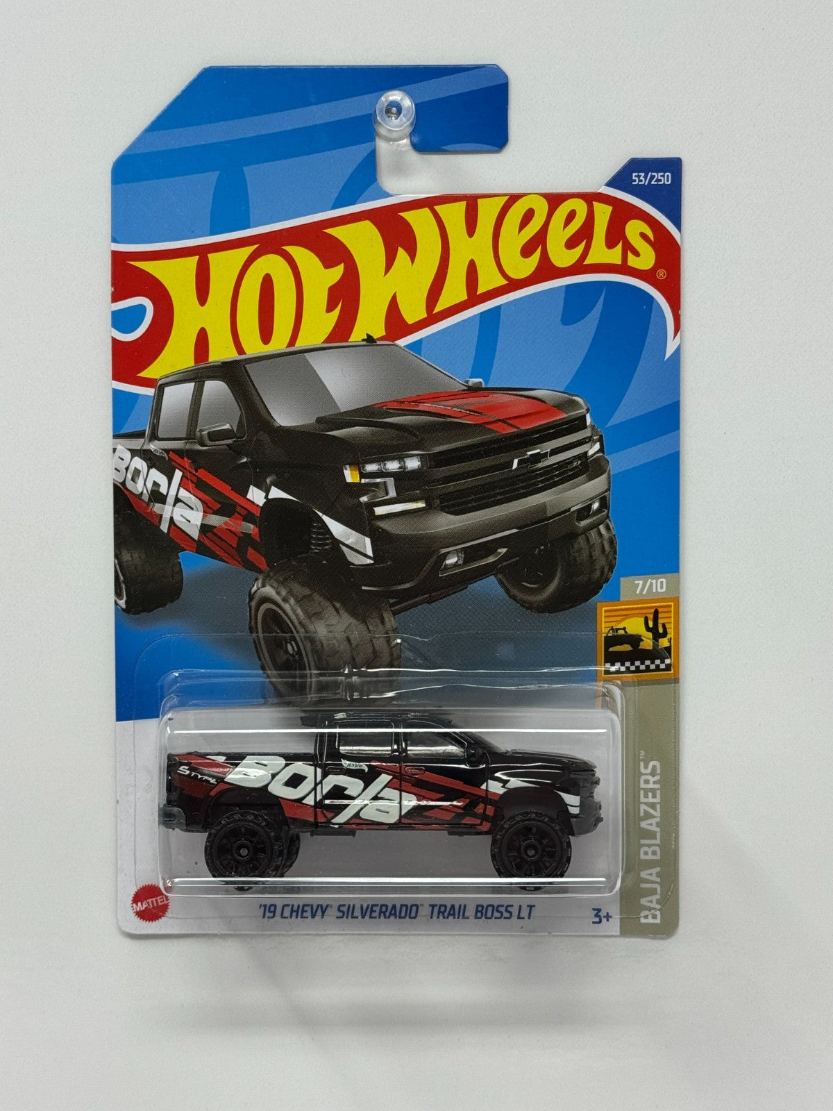 Hot Wheels Baja Blazers 2019 Chevy Silverado Trail Boss LT 1:64 Diecast