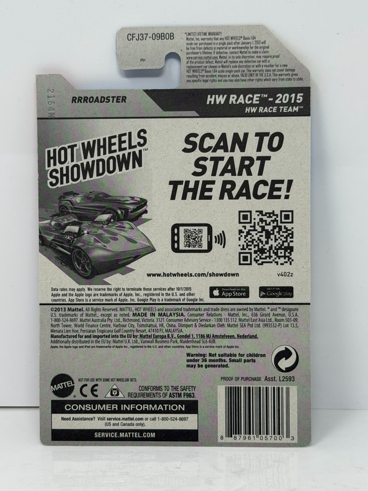 Hot Wheels Super Treasure Hunt RRRoadster HW Race 1:64 Diecast STH
