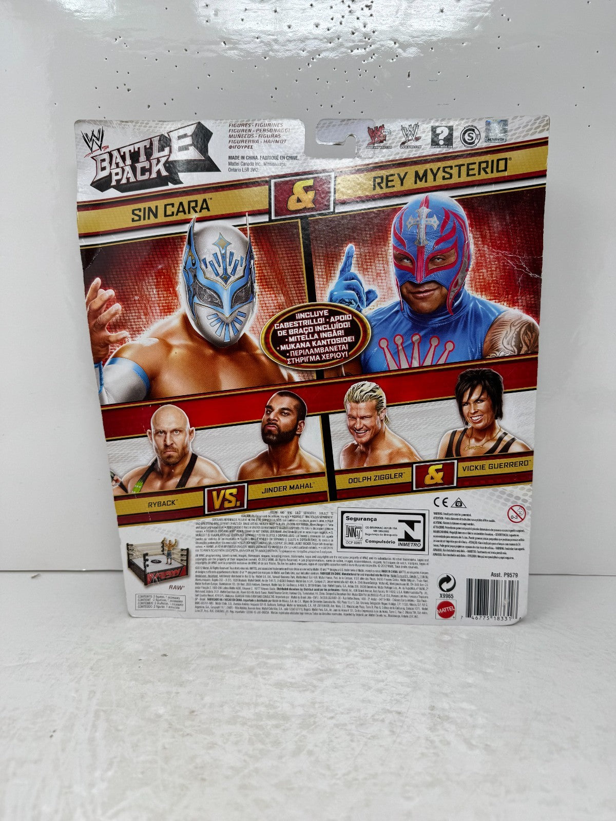 WWE Battle Pack Sin Cara vs Rey Mysterio Wrestling Figures Mattel