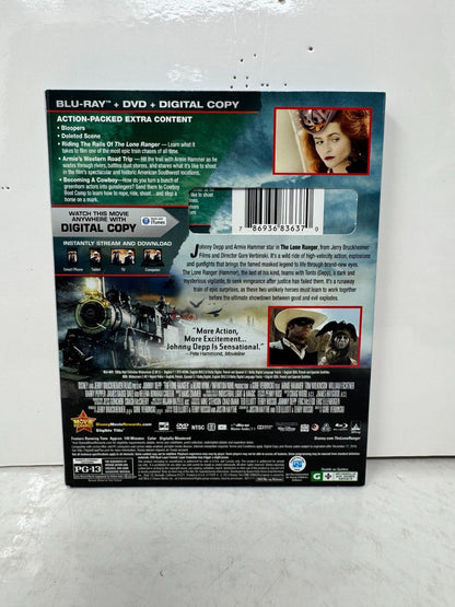 The Lone Ranger (Blu-ray) Disney Johnny Depp Action Adventure Movie